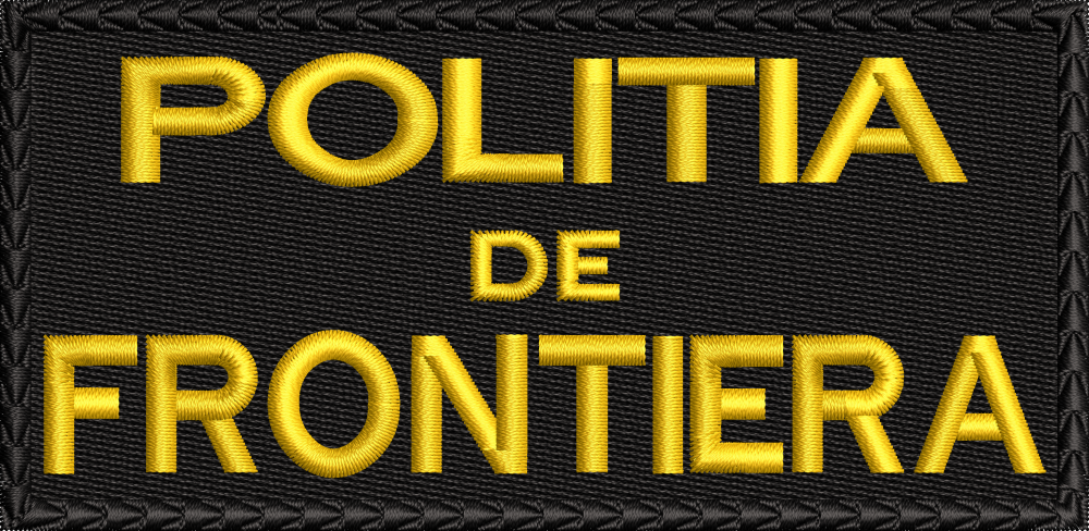 EMBLEMA POLITIA DE FRONTIERA PIEPT 11X5 CM